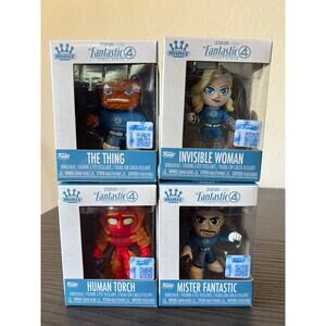 FULL SET Fantastic Four First Steps Funko Mini Bobbleheads Movies Disney Comics